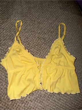 Urban Outfitters Yellow Triangle Bralette Top